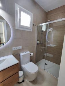 Kúpeľňa v ubytovaní Villa Aljara