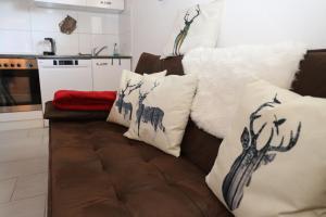 Kuchyň nebo kuchyňský kout v ubytování Ferienhaus Beerberg