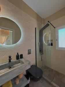 Koupelna v ubytování Maison Elix