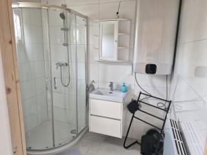 Koupelna v ubytování A&M Apartamenty