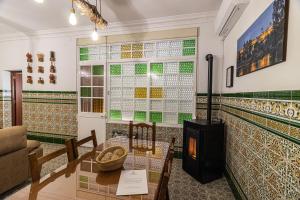A seating area at La Vaquería