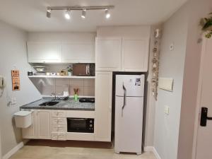 Köök või kööginurk majutusasutuses Aconchegante Studio Bras