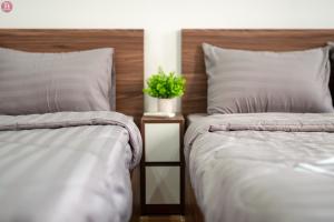 Cama ou camas em um quarto em Tân Hoà Homestay Da Nang