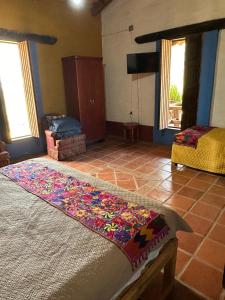 โทรทัศน์และ/หรือระบบความบันเทิงของ Hacienda La Bragadita Hotel Boutique & De Autor