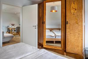 Postel nebo postele na pokoji v ubytování Ferienwohnung Kühn