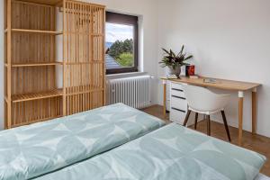 Postel nebo postele na pokoji v ubytování Ferienwohnung Kühn
