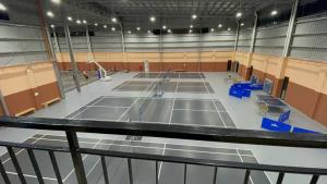 an overhead view of a tennis court at Sirami homestay in Kampar