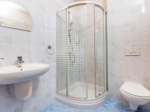 Koupelna v ubytování Hotel Zielonki