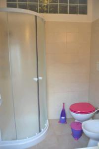 アルバ・アドリアティカにあるCasa sul mareのバスルーム(シャワー、トイレ付)