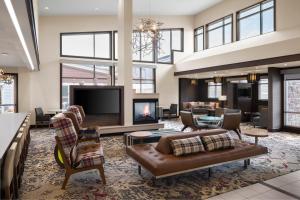 A seating area at Residence Inn by Marriott Wheeling/St. Clairsville