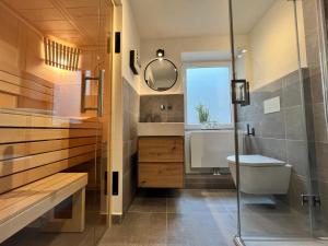 Vannituba majutusasutuses Rüm Hart Dünenkoje