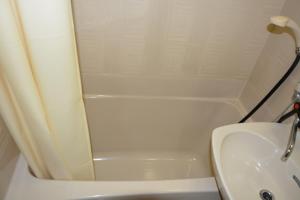 a bathroom with a white shower and a sink at Nara - Hotel / Vacation STAY 47950 in Nara