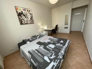 Postel nebo postele na pokoji v ubytování Chambre Privée en colocation dans un appartement Vaulx en Velin Centre