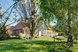 Taman di luar Feriendoppelhaus Frühling