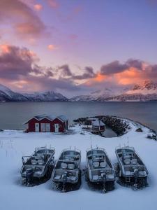 Dyrøy Holiday - Lodge with Jacuzzi tokom zime