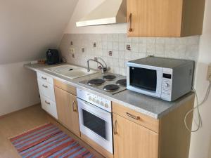Кухня або міні-кухня у Gösser BACHGASSLHOF -- Bed and Breakfast -- Apartments