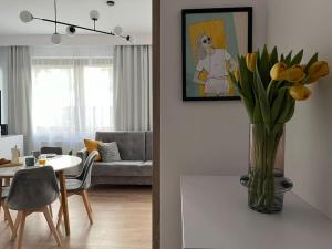 O zonă de relaxare la Apartament Garnizon