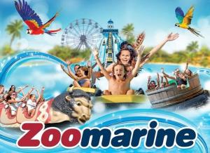 a movie poster for a zoo adventure at La Stella Sea House in Torvaianica