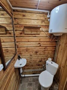 Koupelna v ubytování Bajāri - Pirts - Banya