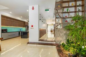 Kuchyň nebo kuchyňský kout v ubytování Hai Hội Villa Hoi An