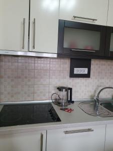 encimera de cocina con licuadora y fregadero en Apartment Idea en Novi Pazar