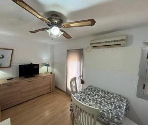 Postel nebo postele na pokoji v ubytování Casita-apartamento individual Calle Los Dolores , 3 habitaciones