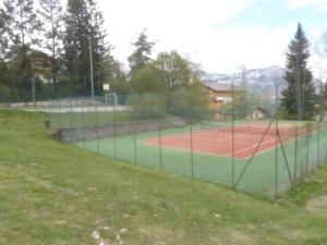 - un terrain de baseball avec un court de tennis dans l'établissement Nido del Faggio, à Candriai