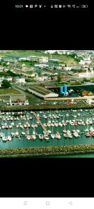 a view of a harbor with boats in the water at Mill cottage in Carrickfergus