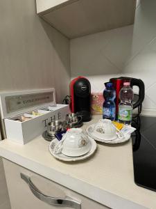 Kuchyň nebo kuchyňský kout v ubytování Spring Apartment