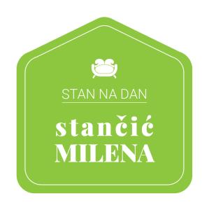 um sinal verde com as palavras Stan ne ana stan ne ana stan em Stancicmilena em Pozarevac