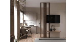 Η κουζίνα ή μικρή κουζίνα στο Cristina Apartments +37 φωτογραφίες