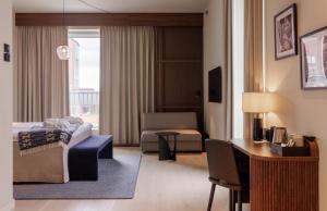 Posezení v ubytování Home Hotel Tapetfabriken
