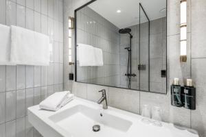 Koupelna v ubytování Home Hotel Tapetfabriken