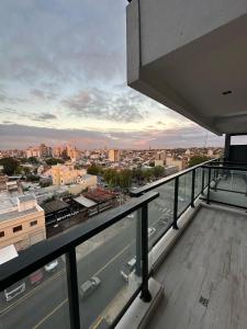 a view of a city from the balcony of a building at Departamento Paso 3244 in Mar del Plata