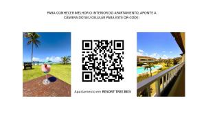 un collage de tres fotos con un rompecabezas de qWord en Apartamento amplo de frente para o mar em Resort, en Entre Rios