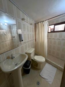 Vonios kambarys apgyvendinimo įstaigoje Anhyali Hospedaje