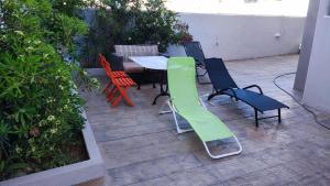 A balcony or terrace at Serenity Villa-1st floor-Sea view- sea 150m away