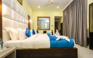 Letto o letti in una camera di The Nest with open rooftop cafe Mecleodganj