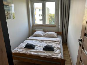 Posteľ alebo postele v izbe v ubytovaní Baltic and Forest Apartament + 4 fotografie