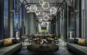 Posezení v ubytování Shangri-La Phnom Penh