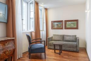 Zona d'estar a Hotel Schweizerhof Basel
