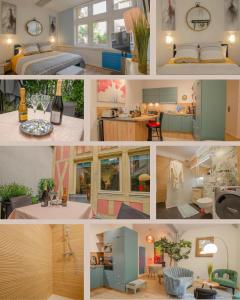 Dapur atau dapur kecil di Superbe appartement au coeur de Troyes