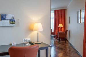 Zona d'estar a Hotel Schweizerhof Basel
