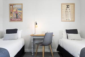 Bluestone Cottage Launceston客房内的一张或多张床位