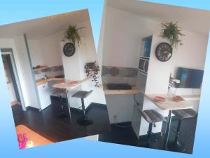 Cuisine ou kitchenette dans l'établissement NEW Joli Studio avec Vue mer imprenable - wifi