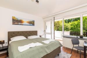 Ένα ή περισσότερα κρεβάτια σε δωμάτιο στο Apartment Weitblick - 7. Stock