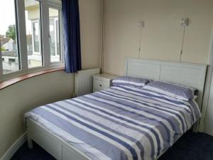 Кровать или кровати в номере Appartement mit wunderbarem Panoramaausblick