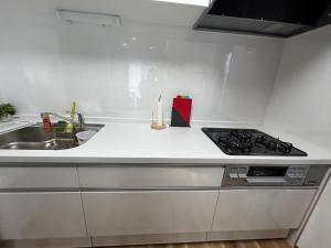 Una cocina o zona de cocina en 近藤沢駅の新装リノベーション一軒家 3LDK、無料駐車場完備、最大7名様までご利用可能