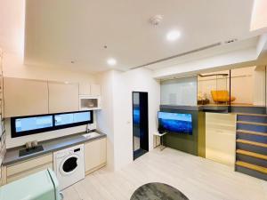 Nhà bếp/bếp nhỏ tại 礁溪楓禾Maple