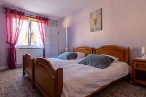 Postel nebo postele na pokoji v ubytování Gite Haydi